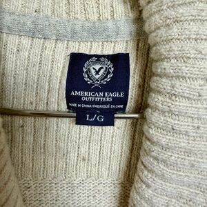 American Eagle Outfitters Cream Cardigan